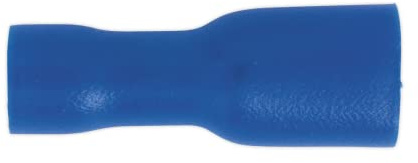 Sealey BT15 Fully Insulated Terminal 4.8mm Female Blue Pack of 100