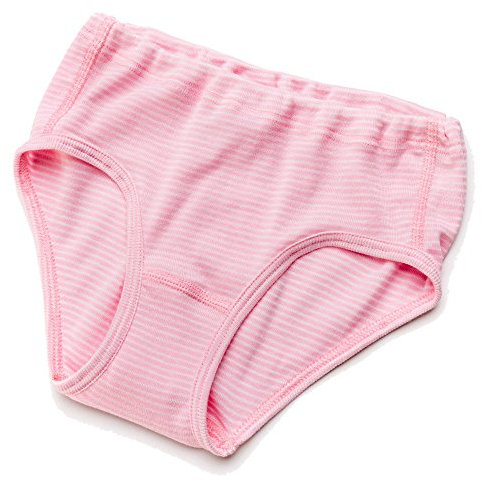HERMKO 26200 Mädchen Unterhose Made in EU, Größe:92, Farbe:Rosa Ringel