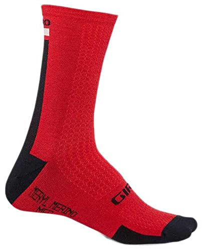 Giro Bike Hrc+ Merino Socken Dark Red/Black/Gray 22 L