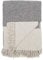 Bloomingville Hochwertige Tagesdecke 160 x 130 cm – Vielseitige Kuscheldecke aus recycelter Baumwolle, ideal als Sofadecke oder für Bett und Garten, kuschelig weich und pflegeleicht (Grau-Weiss)