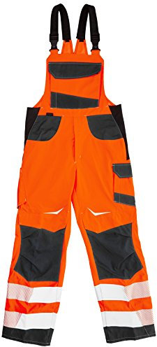 Kübler 32078340-3797-30 Latzhose Reflectiq PSA 2, Warnorange/Anthrazit, Größe 30
