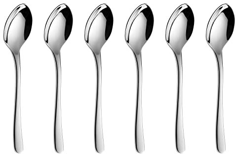 Gerlach Muza Kaffeelöffel Set Für 6 Personen Spülmaschinenfest Kleine Löffel Dessertbesteck Essbesteck Aus Edelstahl Elegantes Besteck Tafelbesteck Rostfrei Glänzend 6 Stk