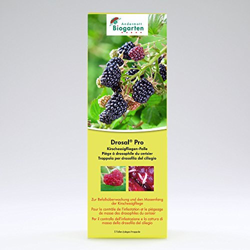 Andermatt Biogarten Drosal® Pro Kirschessigfliegen-Falle (5 Fallen für 50 m2)