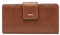 Fossil Damen Logan Leder RFID-blockierende Lasche Clutch Geldbörse für Frauen, Braun, Einheitsgröße