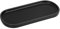 Luxspire Oval Tablett, Harz Schmuckaufbewahrung Kosmetisch Organizer Vanity Servierbrett Ablagefach Schale Deko Platte für Schmuckstücke Shampoo Lippenstift Kerzen, Bad Kleine Pflanze - Schwarz