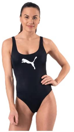 PUMA Swmisuit 100000072 Costume da Bagno, Nero, XL Donna