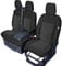 Kegel-Blazusiak Sitzbezüge Passgenau für Ford Transit Custom ab 2012 und ab 2018, Polyester, Schwarz, Lieferwagen, Fahrzeugsitzbezüge, Neuheit