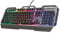 Trust Gaming GXT 856 Torac Metal Gaming Keyboard with UK Layout (USB Plug and Play, Full-size layout, Breathing multicolour illumination, Anti-ghosting, Game-mode switch, PC/Laptop) Black