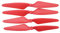ZYGY 4St. Propeller für Hubsan H501S H501A H501C H501M H501S W H501S pro MJX B3 Bugs 3 B3H Bugs 3H F17 F100 HS700 D80 RC Drone-Rot