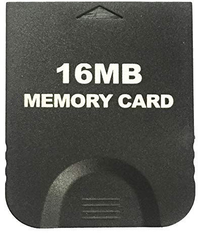 Gamer Gear 16MB Memory Card storage device compatible with the classic Gamecube NGC and Wii Consoles. High Speed Black Game saving storage accessory for saving game progress