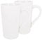 YBCPACK 2 Pack 20 OZ 600ml Porcelain Mug Coffee Cups Plain Large Tall White Ceramic Cup Milk Tea Coffee Mug with Handle