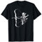 Bogenschießen Skelett Totenschädel Bogen Jagd Bogenschütze T-Shirt