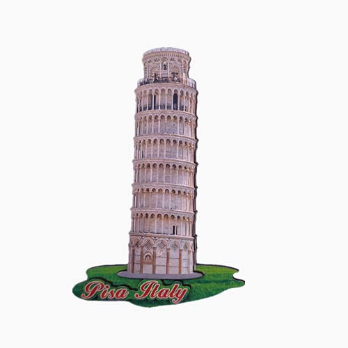 3D-Kühlschrankmagnet Schiefer Turm von Pisa, Italien, für Kühlschrank, Reisen, Souvenir, Geschenk, Holzbastel-Kollektion