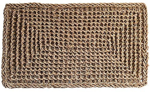 Zerbino Intrecciato A Mano Esterno Zerbino Ingresso Casa Antiscivolo Asciugapassi Intrappola La Polvere Decorazioni Casa Benvenuto Tappetino Per Porta Giardino Moderno Ingresso Tappeto,Brown-40×70cm