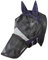 Pfiff 102947 Fly Protection Fliegenmaske mit UV-Schutz, Nasenschutz Blau, Full
