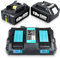 2X 5.0Ah 18V Li-Ion Ersatzakku für Makita BL1850B + 3.5A 14,4V-18V DC18RD Ladegerät für Makita Akku 18V BL1860B BL1860 BL1850B BL1850 BL1840 BL1830 BL1815 (5.0Ah+Ladegerät)