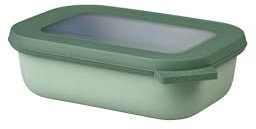 Mepal - Multi Bowl Cirqula Rectangular - Vorratsdose mit Deckel - Geeignet als Luftdichte Aufbewahrungsbox für den Kühlschrank, Mikrowellengeschirr & als Frischhaltedosen - 500 ml - Nordic Sage