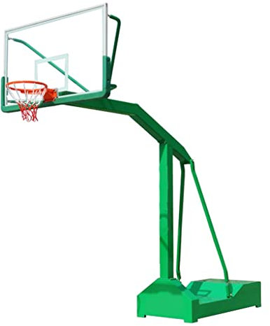 Basketball Stand Outdoor Adult Basketball Hoop, Standard Indoor And Outdoor Basketball Hoop For School Training Competition, Can Put Counterweight Base, 1.8x1.05m/5.9x3.44ft