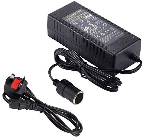 12V 8A Cigarette Lighter Socket Power Supply Adapter,COLM AC 100-240V to DC Converter 12 Volt 8 amp 96W Charger for Car Refrigerator, Air Compressor,Other Car Devices Under 100W
