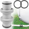 Funmo Schlauchverbinder 38mm,Pool Schlauchverbinder1.5in,Pool Anschlussset für Poolschläuche,Poolschlauch Adapter,zur Verlängerung des Schwimmbadschlauches (1.5 inch to 1.5 inch Straight Connector)
