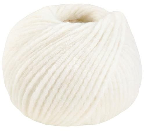 LANA GROSSA Spuma | Zartes Schlauchgarn mit hohem Naturfaseranteil | Handstrickgarn aus 80% Schurwolle (Merino Fein) & 20% Polyamid | 50g Wolle zum Stricken & Häkeln | 110m Garn FB1
