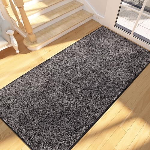 FCSDETAIL Schmutzfangmatte Innen Lang 80 x 178 cm, rutschfeste waschbare Fußmatte, absorbierend Türmatte, Fussmatte Läufer Teppich für Hund, Eingang, Flur, Küchen, Korridor