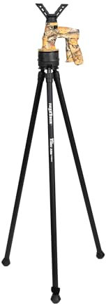 FIERY DEER Gen6 Zielstock Jagd, dreibein Jagd für Gewehre mit verstellbaren Beinen & 360°Yoke, langlebiges Aluminium-pirschstock Jagd