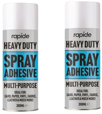 PEBBLE HUG Heavy Duty Glue Spray Adhesive - Your Ultimate Solution For Bonding Card, Paper, Carpet, Leather, Vinyl And Fabric, Easy Application, Effortless (Pack of 2)