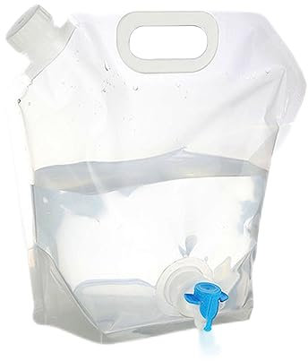 Sac À Eau 5L/10L Sans BPA Bidon D'eau Pliable, Sac D'eau Pliant Extérieur, RéServoir D'Eau Pliable Potable, Bidon À Eau Souple Pliable Avec Robinet Pour Camping Randonnée Voyages Pique-Nique Barbecue