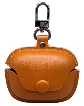 TSVSXS Case Compatible with Bose Ultra Open Earbuds with Key Fob, Soft Leather, Protective Case, Accessories, Bose Open Ear Wireless Earbuds Cover for Men, 3C-BEO-073009-brown