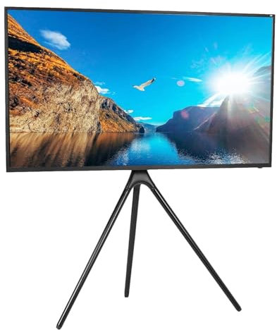 Soporte TV Soporte Televisores Caballete Artístico Con Pantalla LCD LED De 45 A 65 Pulgadas, Soporte Para Pantalla De TV De Estudio, Soporte De TV Ajustable Con Base Giratoria Y Trípode Soporte TV Pie
