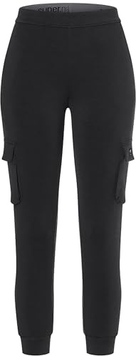 super.natural Damen City Cargo Hose, Black Ink, L