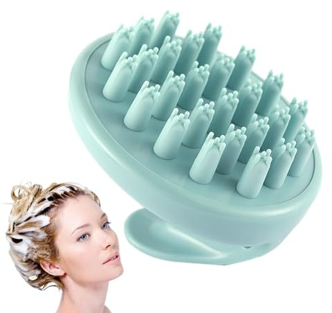 Shampoo-Bürste Kopfhaut-Massagegerät Haarbürste Shampoo-Bürste | Kopfhaut-Massage zum Waschen der Haare mit weichen Silikonborsten | Haarbürste