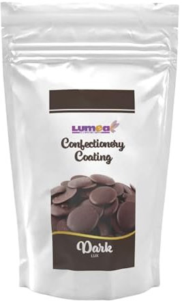 Dekozauber24 Kuvertüre Drops, dunkelbraun, 500g, mit Kakao-Vanille Geschmack, Deco Melts Chips mikrowellengeeignet, für Cake Pops, Torten, Kuchen, Drip oder Glasur