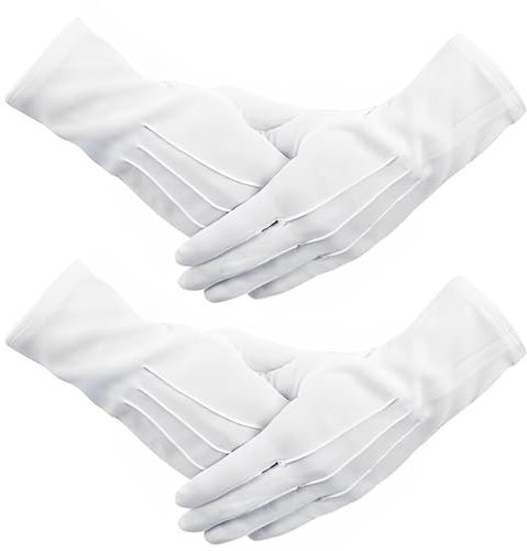 2 Stück Weiße Handschuhe,Baumwollhandschuhe Weiß,Weisse Handschuhe Herren,Stoffhandschuhe Weiß Baumwolle,Weiße Baumwollhandschuhe,Weiße Handschuhe Herren,Weiße Stoffhandschuhe.
