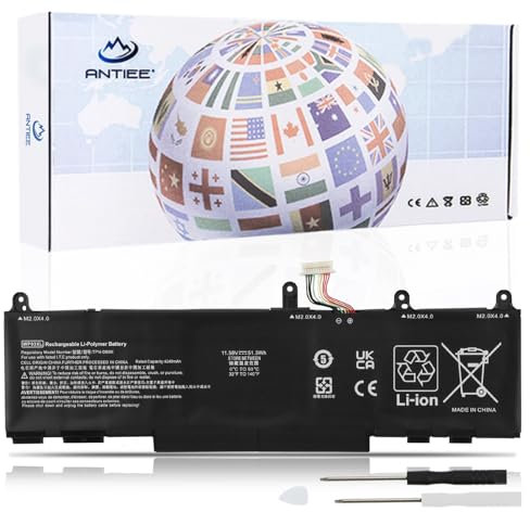 ANTIEE WP03XL M73466-005 Laptop Akku Kompatibel mit HP EliteBook 830 835 840 845 860 865 G9 G10 G11/EliteBook X360 1040 G9 G10 2-in-1 ZBook Firefly 14 G9 G10 /Split X2 13-M000 51.3Wh