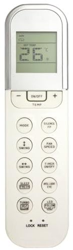 RG36F/BGEF Telecomando di ricambio per condizionatore d'aria Midea RG36F2/BGEF RG36F3/BGCEF RG36F3/BGEF RG36B/BGEF RG36B1/BGCE RG36B1/BGE RG36B2/BGEF RG36B4/BGE RG36A/BGEF-AR3 RG36B36 A/BGEF-EC
