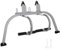 GRCFUMO Ladder Stabilizer Accessory, Heavy Duty Steel Ladder Roof Hook Ladder Stabilizer with Wheel, Extended Ladder Standoff Stabilizer Accessory for Roof Gutter Wall