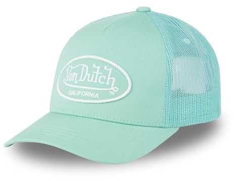 Von Dutch Kappe für Damen & Herren, verstellbar, Trucker-Cap LOF, verstellbar mit Strapback, türkis, One size