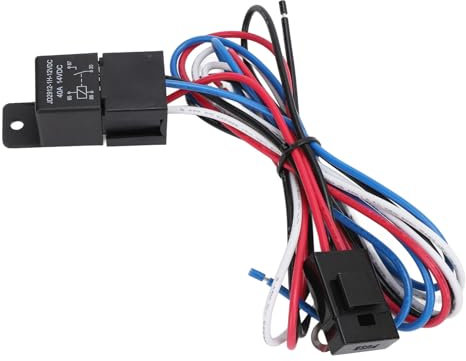 Kit di Termostato della Ventola di Raffreddamento Elettrico 175 ° F a 185 ° F con relè, Kit di Cablaggio a 12 V per Sistemi DC12V del Veicolo