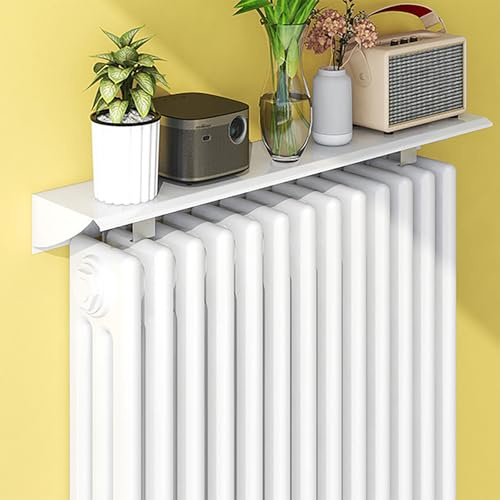 Etagere Radiateur Tablette Radiateur Sans Percer, Cloison Décorative Au Dessus Résistance Humidité + Chaleur pour Le Rangement et la Décoration(13 * 35cm/5 * 13.8in)