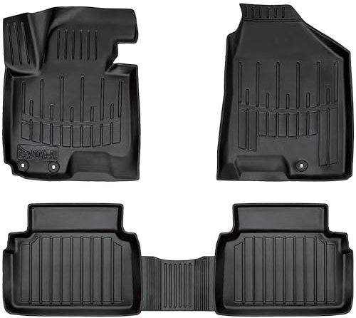 Gummimatten 3D passend für Hyundai iX35 (2010-2015) SUV | Gummimatte | Auto Fußmatten Gummi | rutschfeste Antirutschmatte | Fussmatten Auto | Auto Fußmatte