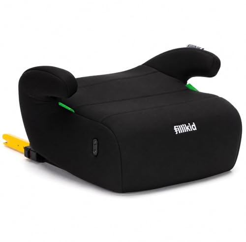 Fillikid Exklusiv Sitzerhöhung Autositz Kindersitz i-Size R129 | Für 125-150cm, weich gepolstert, kompakt & platzsparend, sichere Isofix-Befestigung