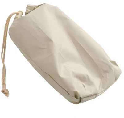 MOBUTOFU Housse Ronde Imperméable pour Spa et Extérieure en Polyester Taffetas Beige, Résistante Vent et Prolongeant la Durée de Vie