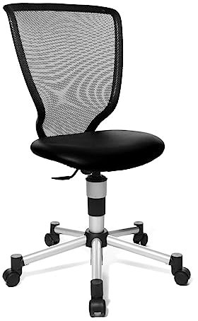 Topstar 71487S10 Titan Junior, Schreibtischstuhl, Kinderdrehstuhl, Jugenddrehstuhl, Netzrückenlehne und Bezugsstoff schwarz