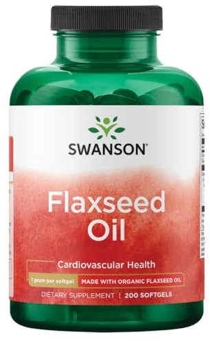 Swanson Flaxseed Oil (Omegatru) 1000 Milligrams 200 Sgels