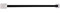 SIRO Krawattenhalter Tornesch, Schlicht, Kunststoff - Stahl schwarz weiß, 394 mm x 20 mm x 25 mm, H207-394A3A4V1BK