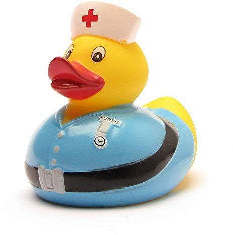DUCKSHOP I Nurse - Badeente I Quietscheente I L: 11 cm