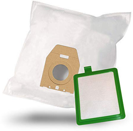 MisterVac | compatible avec les sacs d'aspirateur sacs de remplacement 10 pièces + filtre de remplacement filtre filtre de remplacement Philips HR8897/04-06 Vision Plus