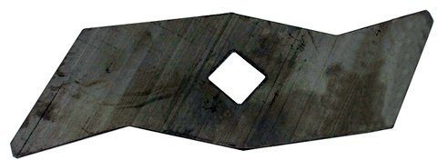 Couteau de scarificateur pour AL-KO modèles Welle, ELV1300, Topgarden 4000E - L: 156mm, Ø: 14,3mm. Remplace origine: 510825